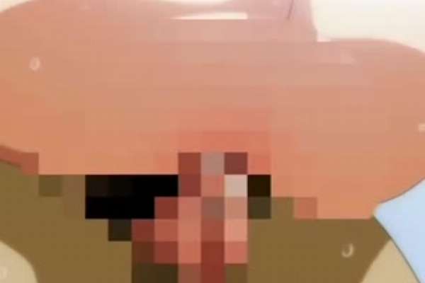 Anime slut gives a handjob before public screwing