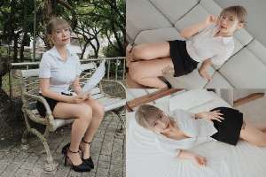 CUS-2569 Angel screen test big breasts F cup workplace newcomer