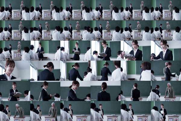 JUR-600 Naked musical chairs game, humiliating creampie gangbang. Minami Kojima