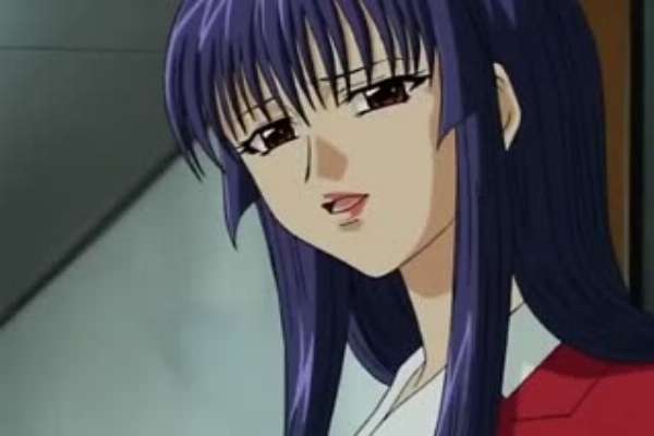 Red muscular zombie is ruining the mouth of a punk babe