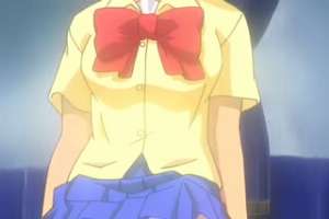 Young redhead gets double penetrated in a hentai video